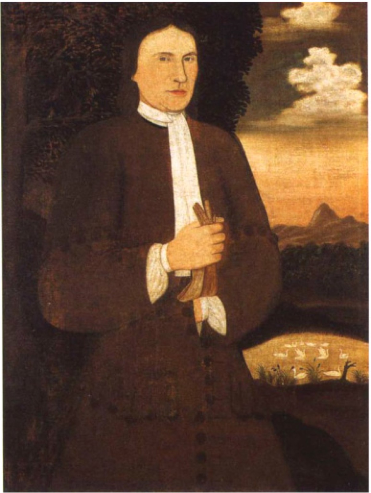Portrait of Leendert Gansevoort in an 18th-century coat